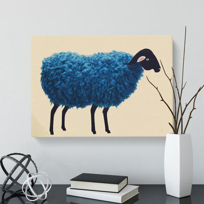 Fluffy Sheep - Wrapped Canvas