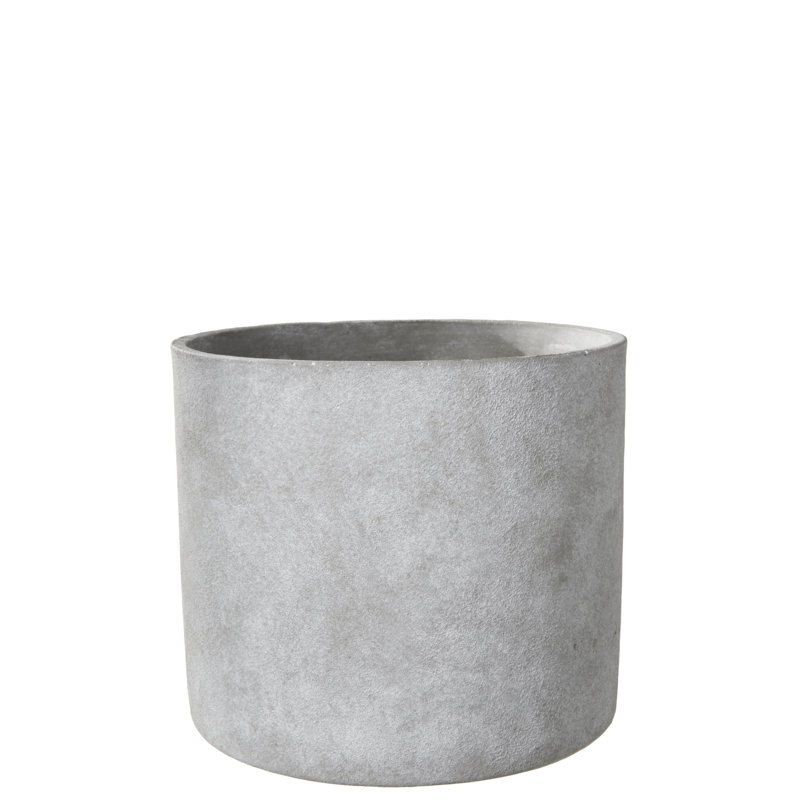 Pot à fleurs en ciment Naidelin, H 7,25 po x l 8 po x P 8 po