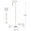 Lampe sur pied arquée 70 po Kazutaka-38840003