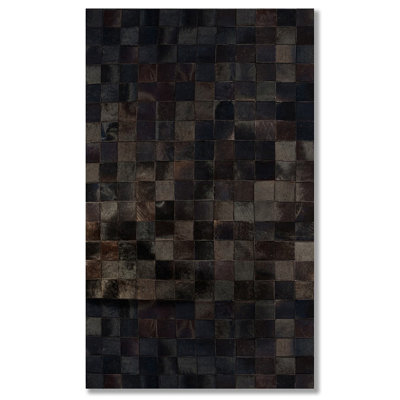 Tapis chocolat en peau de vache Aayush