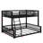 Full XL Over Queen Floor Bunk Bed Frame With Ladder-1852874861-1852874859