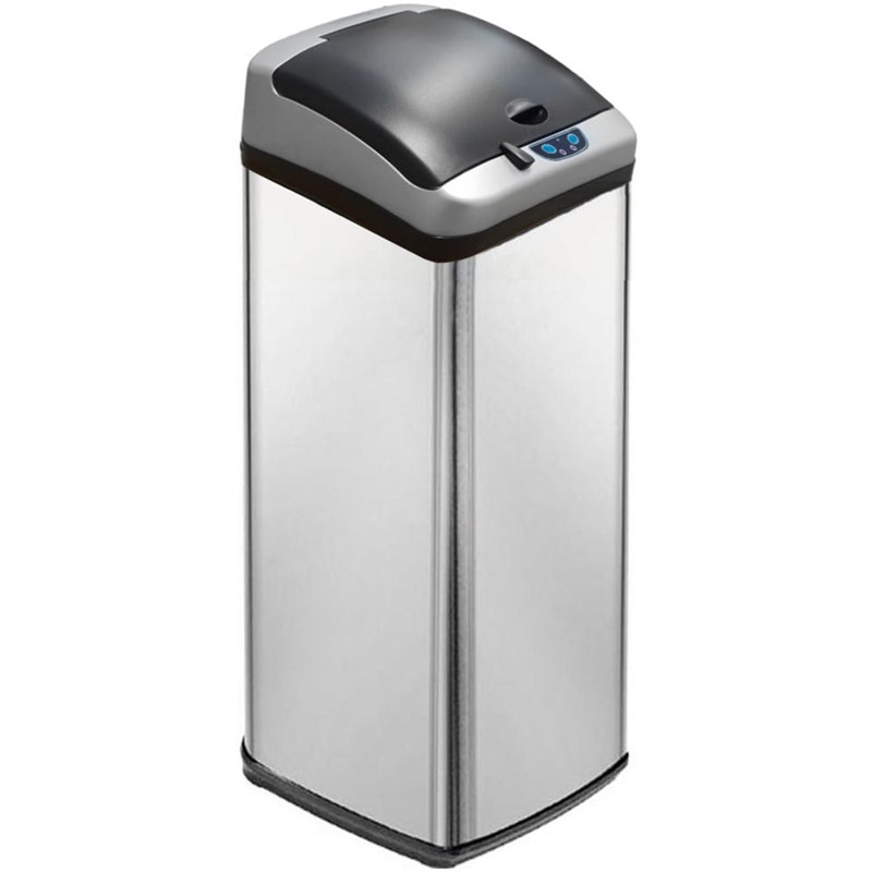 Gannaway Steel Kitchen Trash Can, 58L