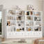 Akxel 47.2" W 3-Drawer Wood Grain Bookshelf-1484468043