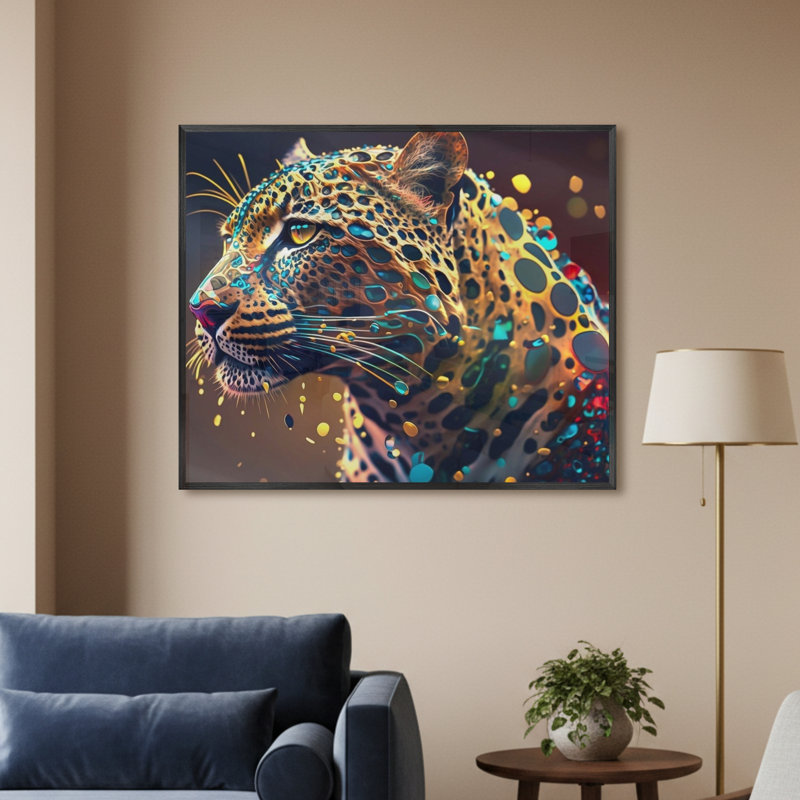 Single Picture Frame LED Illuminated Wall Art Wall Art on Glass / Aluminium, 50 cm H x 60cm W