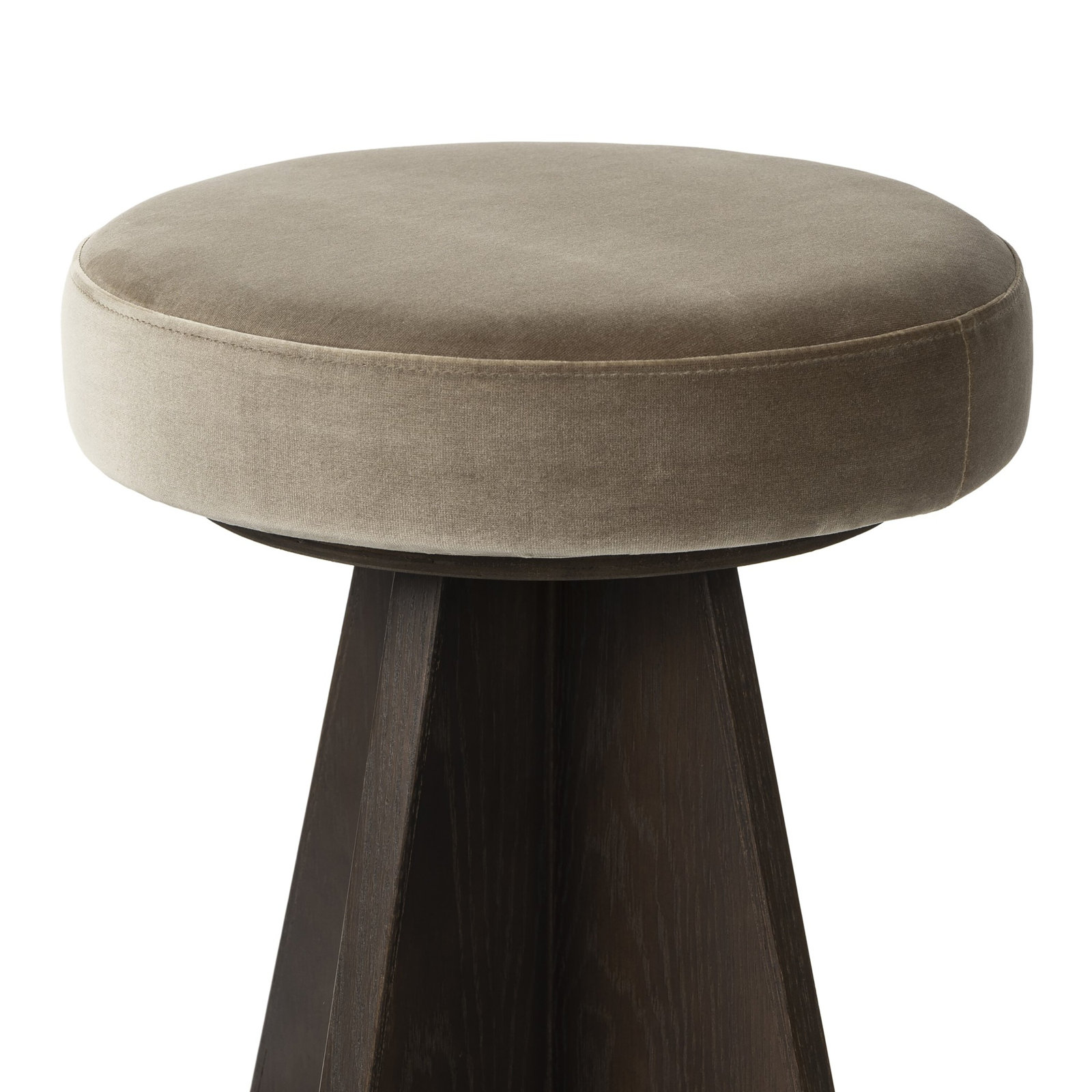 Vega Swivel Bar and Counter Stool, Bar Stool (31" Seat Height), Brown, Gray