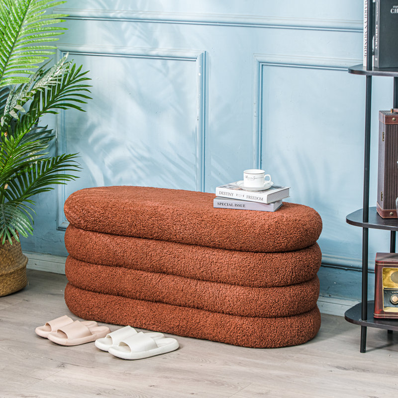 Banc Kerrick Bouclé, Terracotta