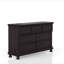 Commode sept tiroirs cerisier foncé