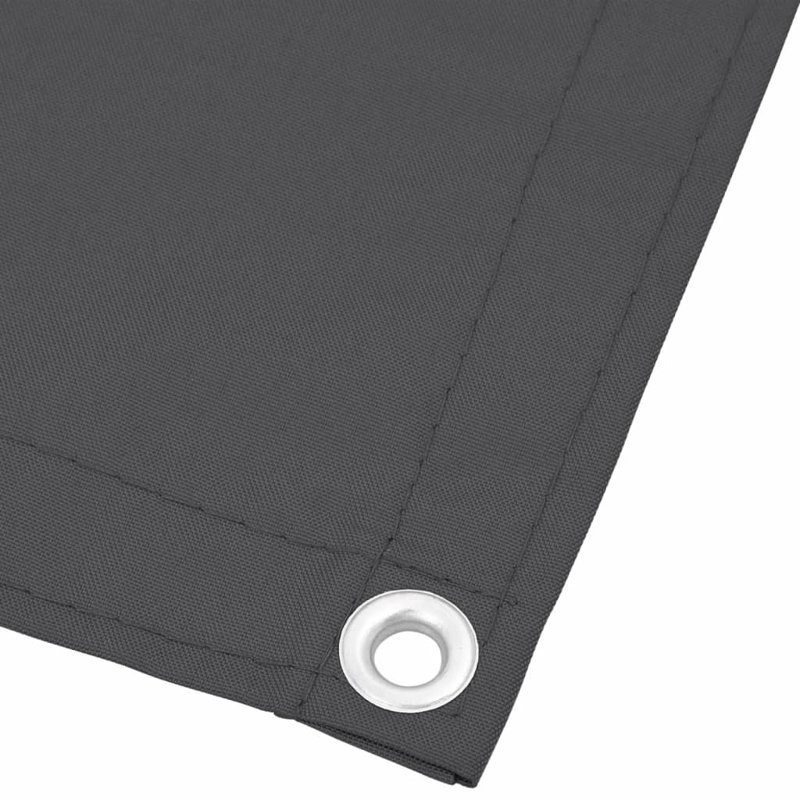 Dakota Fields Balcony Screen 100% Polyester Oxford, 1000cm H x 75cm W, Anthracite