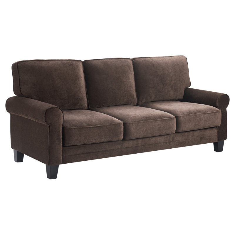 Canapé avec rangement 77 po Serta Copenhagen, Marron foncé