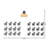 Novelty 25 Person Flip Top 22'' L Modular Training Table And Chair Set and Chair Set with Casters and Modesty Panel