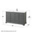 Ensemble de meuble-lavabo simple 60 po Deborah-97810857-97810858
