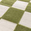 Kiki Chequered Machine Woven Relief Indoor Outdoor Green Area Rug-2002326017