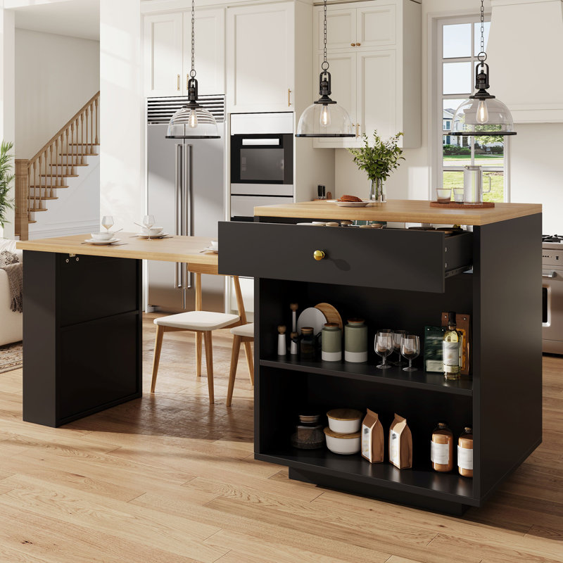 Kitchen Island, Black