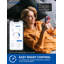Interrupteur de capteur intelligent ELEGRP unipolaire, gradateur Wi-Fi 2,4 Ghz compatible avec Alexa et l'assistant Google, contrôle de l'application, fil neutre requis, homologué UL, aucun concentrateur requis, 1 PC-107191361