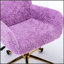 Fauteuil de bureau rembourré en peluche artificielle avec fonctions réglables pour un confort et une productivité ultimes-895112012