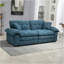 84 po. Chenille 84 po. Petit canapé-causeuse à assise profonde avec 2 coussins décoratifs et mousse mémoire pour le salon-121060048