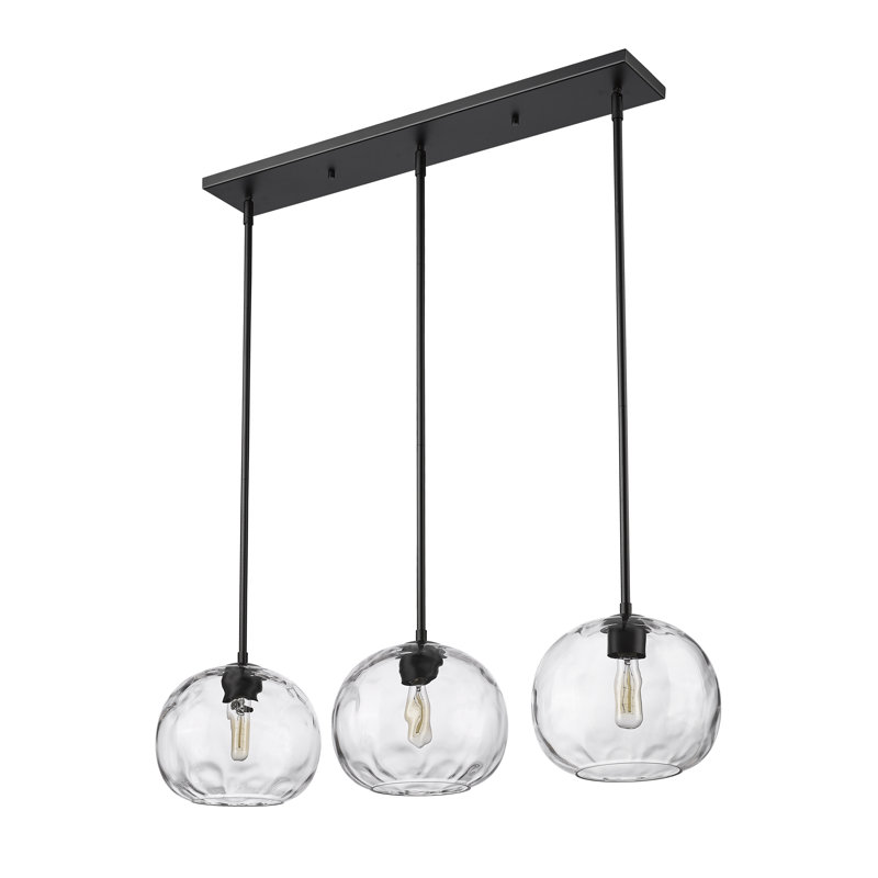 Lustre linéaire moderne à 3 lumières à intensité variable Jemnice