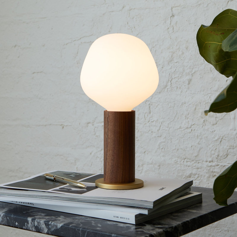 Walnut Knuckle Table Lamp With Enno