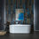 Baignoire de trempage 66,5 "x 32" avec jets d'eau et bulles d'air avec remplissage de baignoire