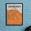 Edinburgh City Map - No Frame Print-875201471
