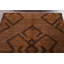 Tapis tribal brun à motif géométrique 5 x 6