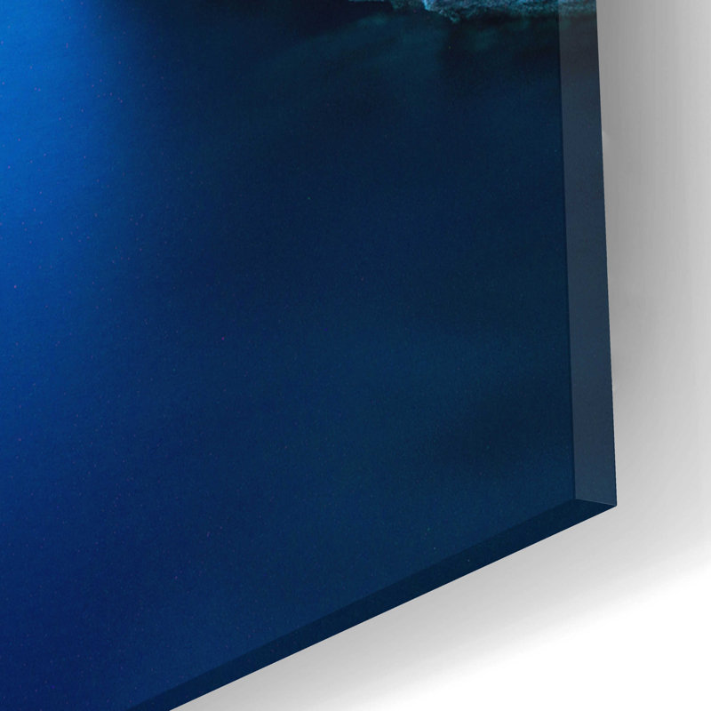Art mural en verre Dovecove «Cobalt Gate» par Edin Chavez, H 12 po x l 16 po x P 0,13 po