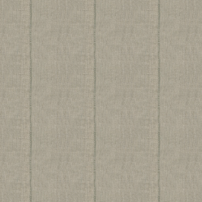 Lux Embroidery Fabric - Linen/Silver