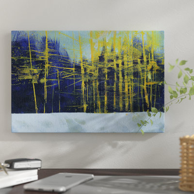 « golden winter pin », reproduction sur toile