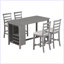 Ensemble de salle à manger 5 pièces avec chaises rembourrées Modern-1752519834-1752519835-1752519832