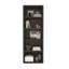 Bibliothèque ouverte à 5 tablettes en noyer foncé H 79 "x l 28" Rivington-116164061