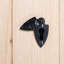 Hammer & Tongs - Arrowhead Escutcheon Plate with Cover - W30mm x H55mm - Black