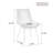Brown Pu Leather Dining Chairs With Metal Leg, Set Of 4
