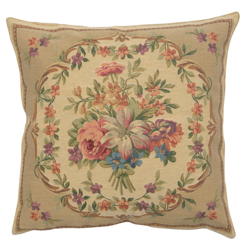  Reversible Throw Pillow, Beige