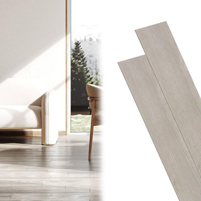 YEATHOR 2 mm Thick 15.24 cm W x 91.44 cm L Vinyl Plank