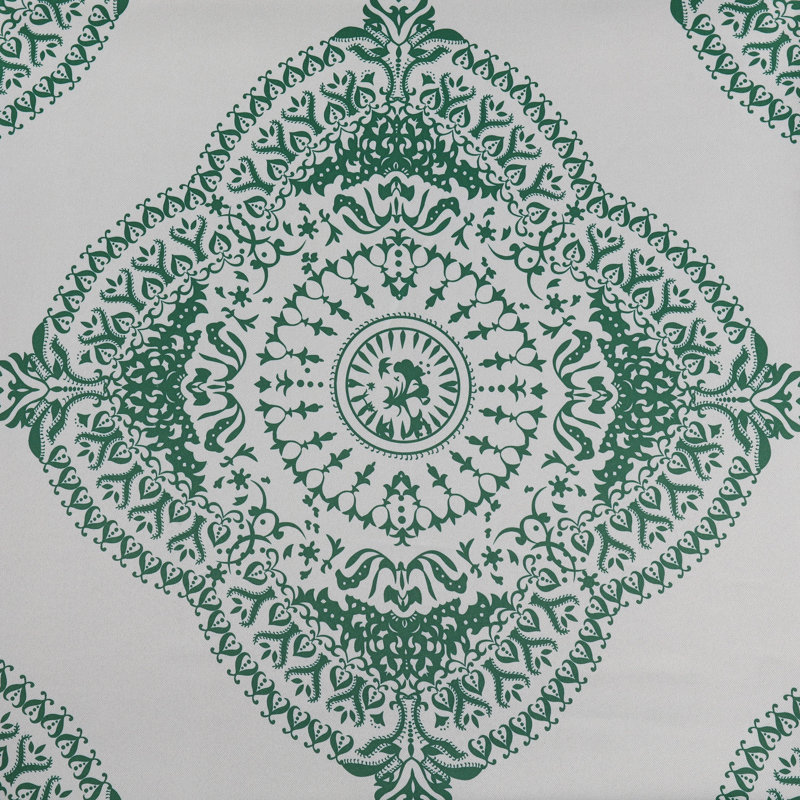 Klyszejko Majestic Medallion Printed Room Darkening Curtains for Living Room, Bedroom Single Panel, 50"W x 108"L