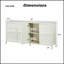 Armoire de rangement moderne de 67 po avec ouverture basculante, charnières à fermeture en douceur et fixation murale anti-basculement pour la chambre à coucher ou le salon-877678734