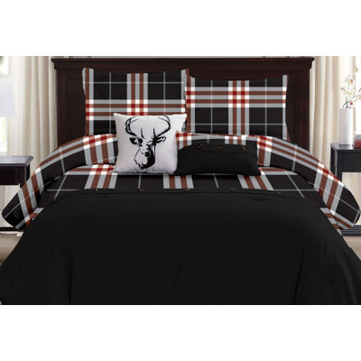 Polyester Ring Stitch Plaid Comforter