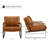 Eisenman 27.09'' W Leather Upholstered Accent Armchair-162999970