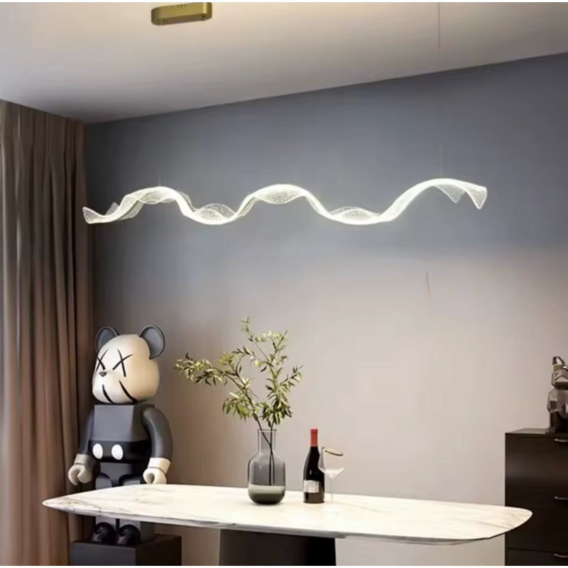  Lustre à lumière continue LIGHT | Conception sculpturale en acrylique | DEL à intensité variable 3000-6000K