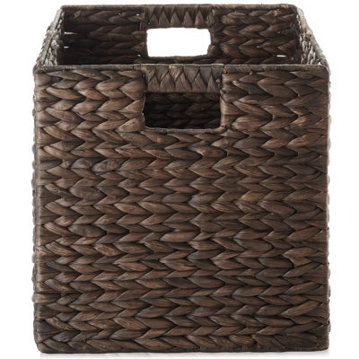 13" x 13" Water Hyacinth Storage Baskets - Set of 6