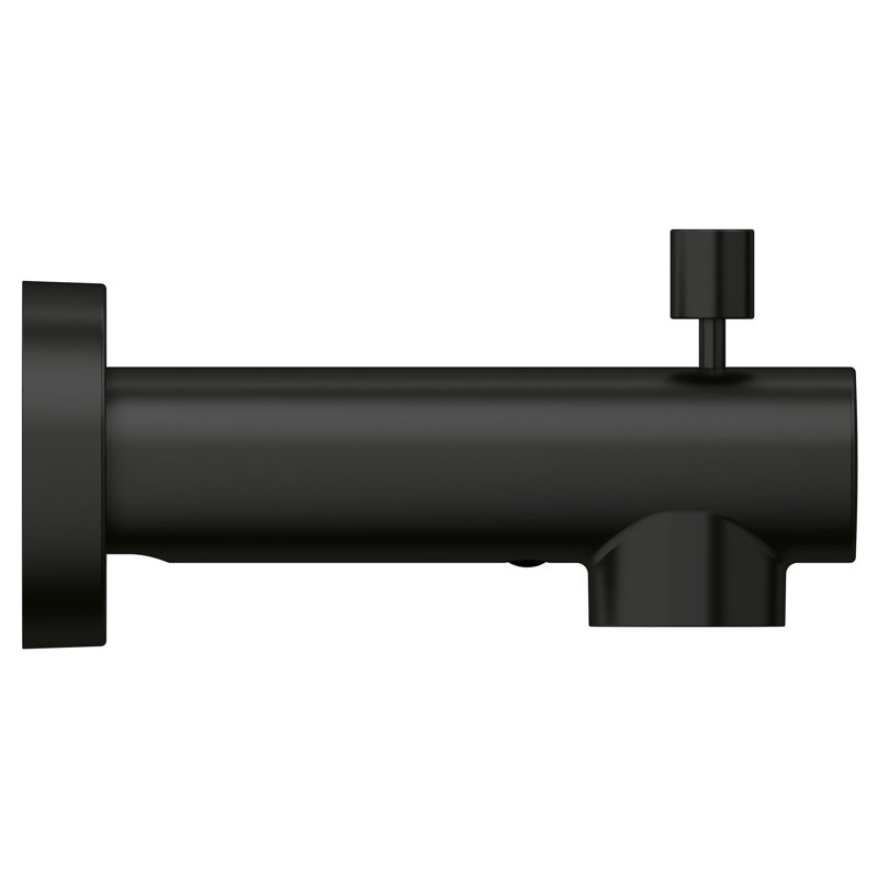Concetto™ Single Handle Wall Mounted Tub Spout with Diverter, Matte Black