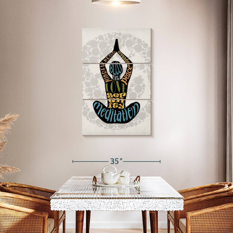 Senne Mindfulness Typography, 45" H x 28" W