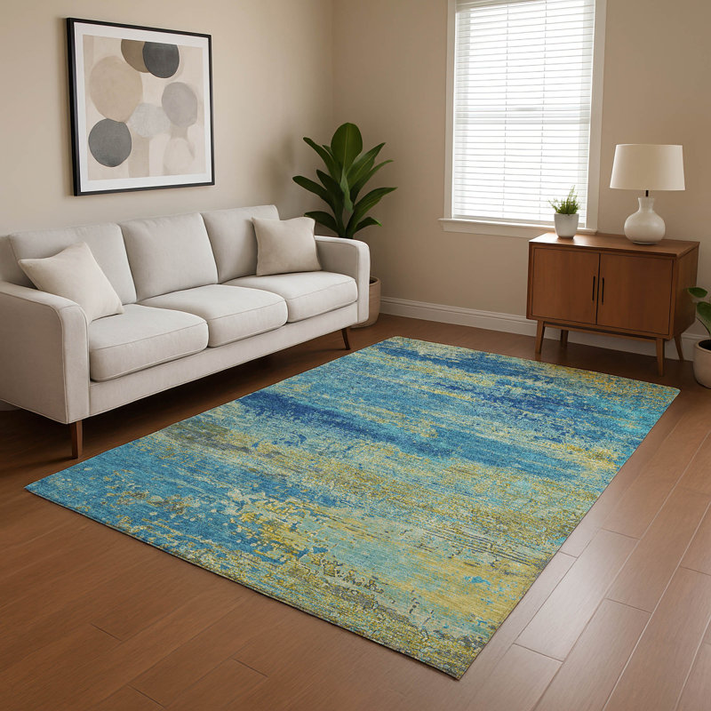 Premium Machine Washable Otte AMF1777 Modern Rug, Rectangle 10' x 14'