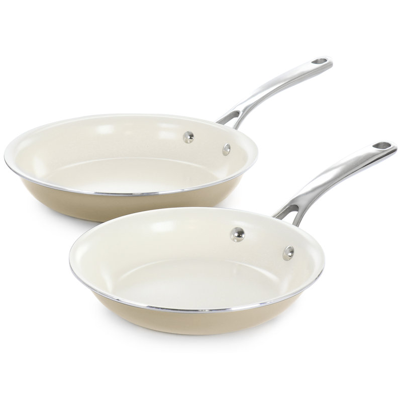 Ensemble de batterie de cuisine en aluminium 10 pièces, Crème au beurre