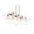 Joyee 8 - Light Dimmable Cracked Linear Dining Room Chandelier UL Certified