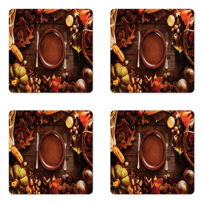 Square 4 Piece Coaster Set