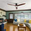 Ventilateur de plafond encastré en bois massif 60 po avec lumière DEL et télécommande-2068253737-2068253733-2068253735