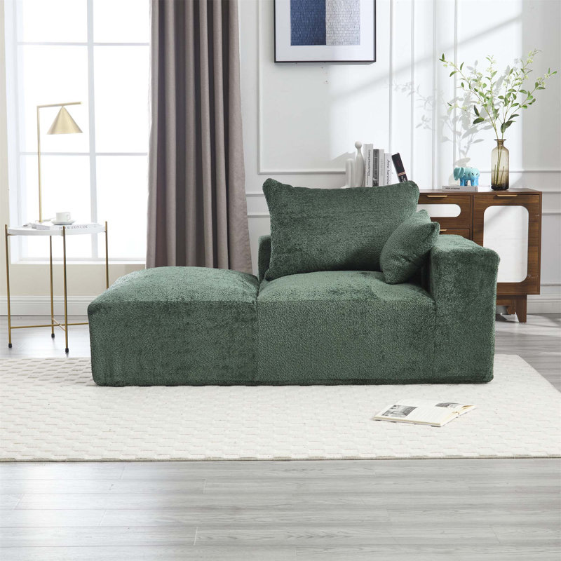 Canapé confortable à 2 places en mousse à mémoire de forme pour diverses pièces, améliorant la vie à la maison, Émeraude