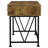 2-Piece Computer Desk & Bookcase, Rustic Nutmeg
