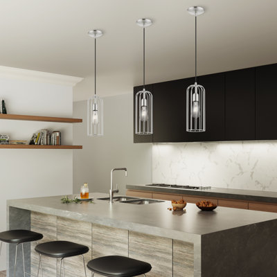 Luminaire suspendu cylindrique simple à 1 lumière Donoven